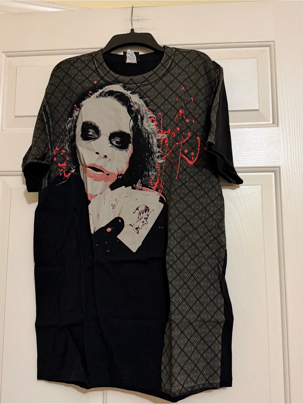 2008 Dark Knight Batman Joker Tee T-Shirt Promo Heath Ledger Y2K DC Comics Large
